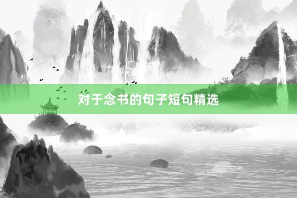 对于念书的句子短句精选