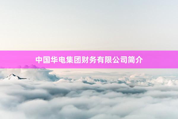 中国华电集团财务有限公司简介